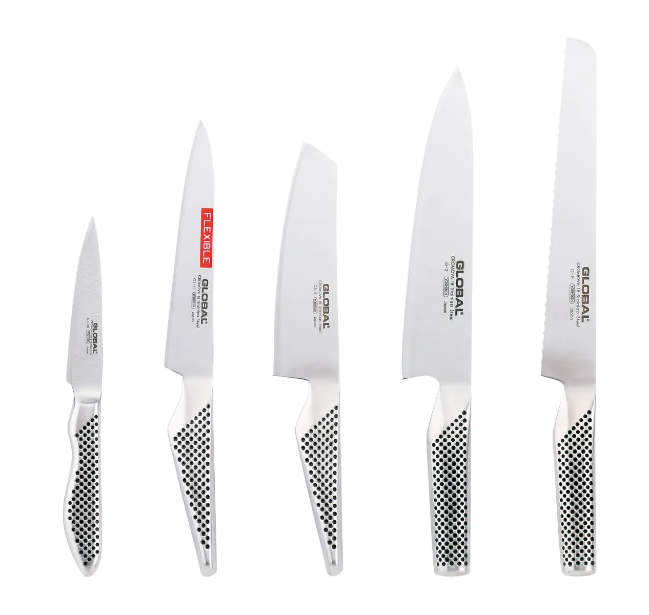 Knivset 5-del G-2, 9, GS-5, 11, 38