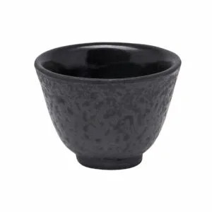 Temugg Seki i gjutjärn, 2-pack, svart 5,5 cm