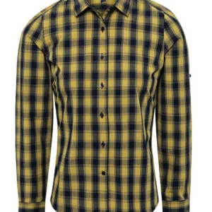Ladies` Mulligan Check Cotton Long Sleeve Shirt (Dessa säljs minimum 3st)