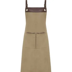 Förkläde med konstläder Khaki/brunt konstläder (3-Pack)