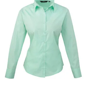 Ladies` Poplin Long Sleeve Blouse (Dessa säljs minimum 3st)